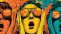 create cool retro comic art design illustration