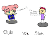 draw a chibi / stick figure style picture or comic strip