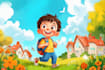 illustrate a childrens book series with magical art