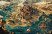 make fantasy map illustration