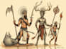characters desing prehispnic and mythology