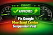 fix google merchant center suspension misrepresentation gmc