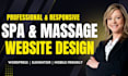 design or redesign a spa or massage wordpress website using elementor