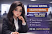 do technical writing, content writing and translation