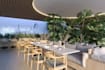 relayout luxury restaurant interior, gastronomy space design, food court render
