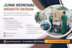 design junk removal website handyman website cleaning website