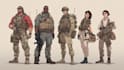 draw military themed illustrations and character