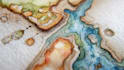 watercolor map illustration for you