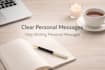 write clear personal messages