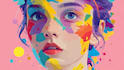 draw colourful digital illustration