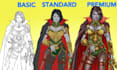 draw fantasy, dnd, rpg, game character design and concept