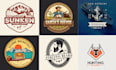 create a unique hand drawn vintage retro logo design