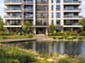 remodel multistory residential building, masterplan layout, landscape green park