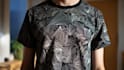 create animal linocut tshirt design