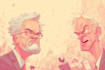 do a political themed cartoon