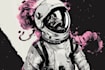 do a cool astronaut illustration