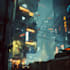 draw cyberpunk futuristic city