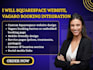 squarespace website vagaro booking integration squarespace website design
