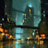 do cyberpunk futuristic city art