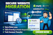 migrate wordpress to shopify squrespace website webflow gohighlevel migration