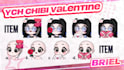 custom ych chibi valentine emotes