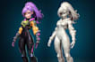 make 3d cute cartoon character, mascot 3d model,stylized3d for game, blender rig