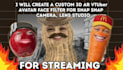 create a 3d ar vtuber avatar face filter for snap camera, lens studio
