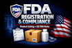 do fda registration, product listing, and full compliance support