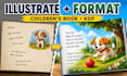 illustrate and format your children book for KDP, fix kdp errors