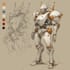 create mecha robot armor character concept for you