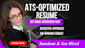 write a professional ats optimized resume that gets interviews