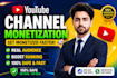 complete youtube channel monetization promotion