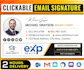 make clickable HTML email signature for outlook gmail etc