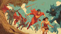 make your book illustration superhero comes art