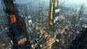 do cyberpunk futuristic city art
