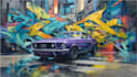 design graffiti murals wall arts and car warp