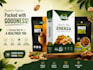 design amazon listing packaging labels, social media design