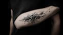 custom an abstract black tattoo design