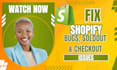 fix shopify cart checkout sold out issues payment gateway issues fix bugs issues