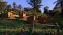 design 3d beach resort, glamping dome render, retreat house visualization, vray