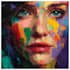 paint expressive colorful abstract portrait