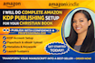 do complete amazon KDP publishing setup for your christian book