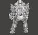 make 3d sci fi mech character,3d robotic character, 3d miniature figure, zbrush