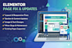 fix elementor layout issues and update page sections
