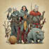 do dnd group party illustration