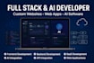 do full stack website frontend custom ai software development web application ai