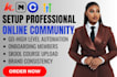 skool community manager skool community setup online course setup skool setup