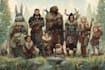 design a dnd party art and group art