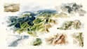 make wedding map invitation, beach or mountain printable file