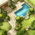 do landscape design,  backyard, pool and terrace